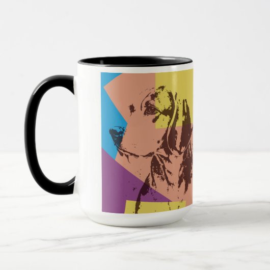 Pop Art Effect Beagle Mok (Links)