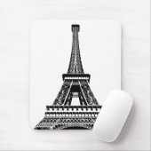 Pop Art Eiffel Tower Paris Sjabloon Frankrijk Muismat (Met muis)