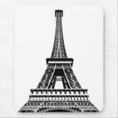Pop Art Eiffel Tower Paris Sjabloon Frankrijk Muismat (Voorkant)