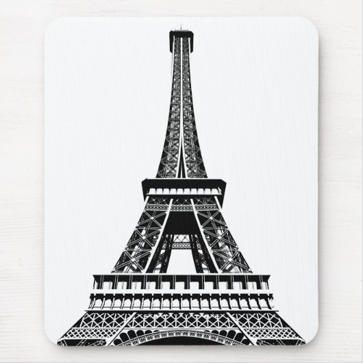 Pop Art Eiffel Tower Paris Sjabloon Frankrijk Muismat (Voorkant)