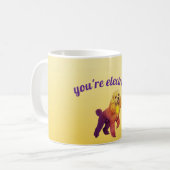 Pop Art Electric Poodle Dog Coffee Mug (Devant gauche)