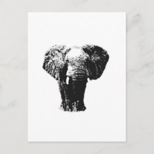 Pop Art Elephant Briefkaart