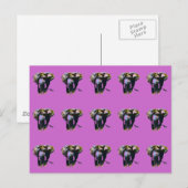 Pop Art Elephant Briefkaart (Voorkant / Achterkant)