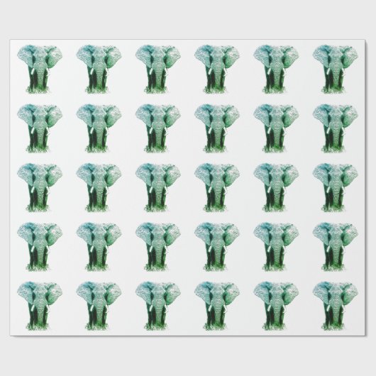 Pop Art Elephant Cadeaupapier (Vlak)