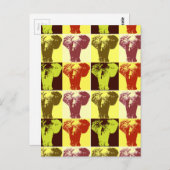 Pop Art Elephant Post Kaarten (Voorkant / Achterkant)