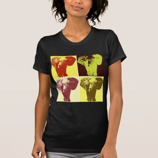 Pop Art Elephant T-shirt (Voorkant)