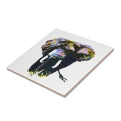 Pop Art Elephant Tegeltje (Zijkant)