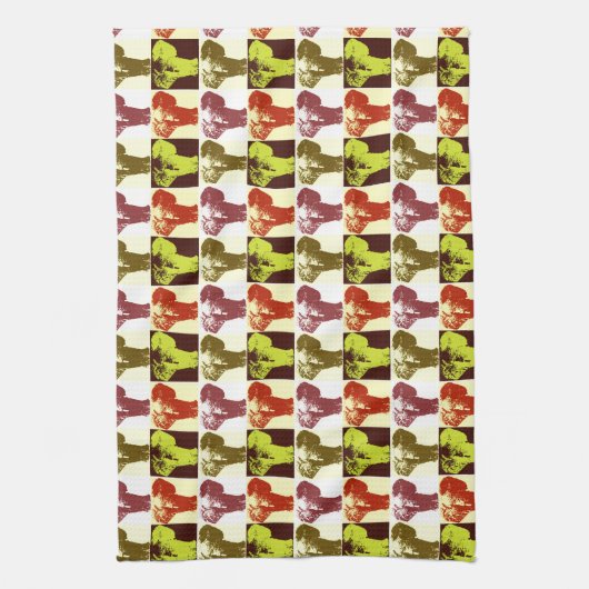 Pop Art Elephant Theedoek (Verticaal)