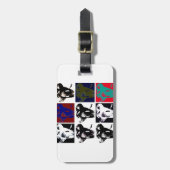 Pop Art Elephants Bagagelabel (Voorkant verticaal)