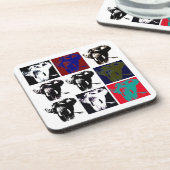 Pop Art Elephants Bier Onderzetter (Linkerzijde)