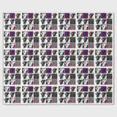 Pop Art Elephants Cadeaupapier (Vlak)