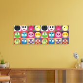 pop art emoji canvas (Insitu (Woonkamer))