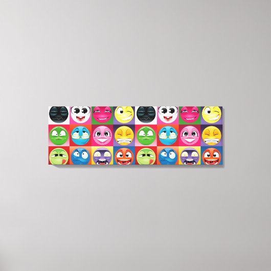 pop art emoji canvas (Voorkant)