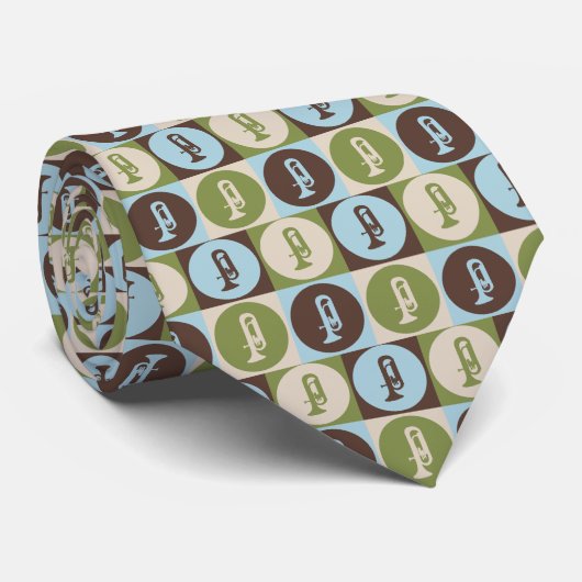 Pop Art Euphonium Stropdas (Opgerold)