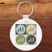 Pop Art Evolutionary Biology Sleutelhanger (Voorkant)