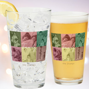 Pop Art Familie Kerstfoto Collage Tumbler