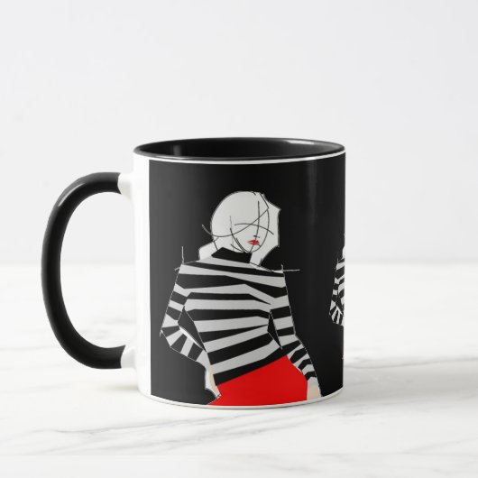 Pop Art Fashion Mug (Gauche)