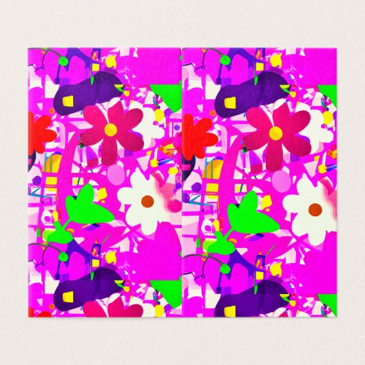 Pop art fleurs vives (Outside Unfolded)