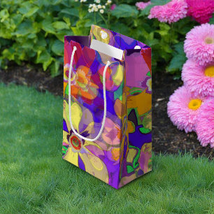 Pop Art Flowers Klein Cadeauzakje