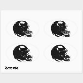 Pop Art Football Helm Ovale Sticker (Vel)