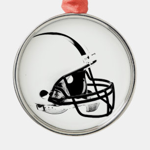 Pop Art Football Helmet Metalen Ornament