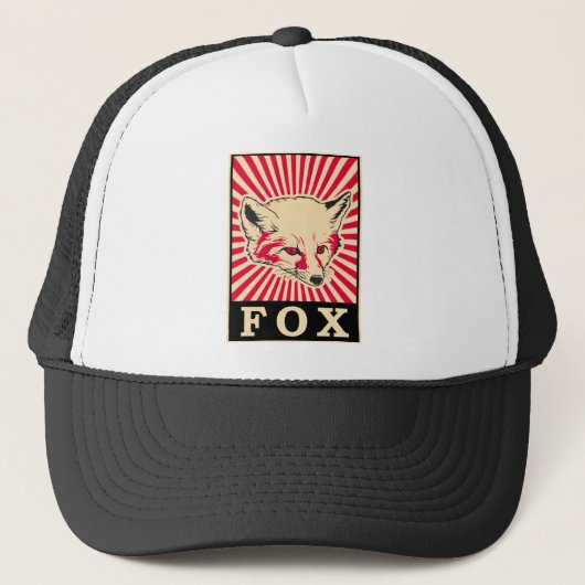Pop Art Fox Trucker Pet (Voorkant)