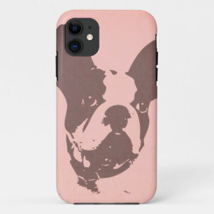 POP ART FRANÇAIS BULLDOG IN PINK iPhone11 COQUE