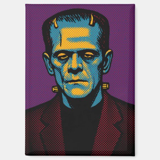 Pop Art Frankenstein Magnet Magneet (Voorkant)