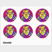 Pop Art Frankenstein Ronde Sticker (Vel)