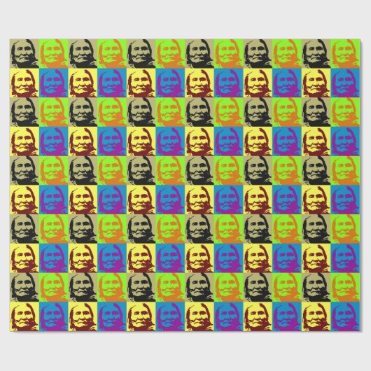 Pop Art Freedom Fighter Geronimo Cadeaupapier (Vlak)