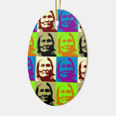Pop Art Freedom Fighter Geronimo Keramisch Ornament (Links)