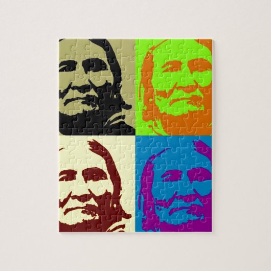 Pop Art Freedom Fighter Geronimo Legpuzzel (Verticaal)