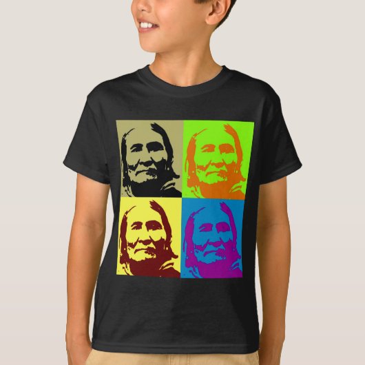 Pop Art Freedom Fighter Geronimo T-shirt (Voorkant)