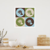 Pop Art French Horn Poster (Keuken)