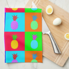 Pop Art Fun Ananas Keuken Handdoek