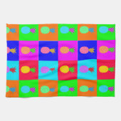 Pop Art Fun Ananas Keuken Handdoek (Horizontaal)