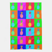 Pop Art Fun Ananas Keuken Handdoek (Verticaal)