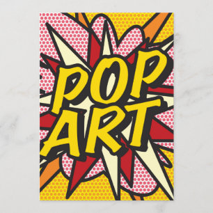 POP ART Fun Retro Comic Book Kaart