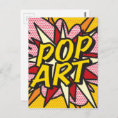 POP ART Fun Retro Comic Book Pop Art Briefkaart (Voorkant / Achterkant)