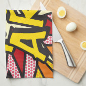 POP ART Fun Retro Comic Book Theedoek (Quarter Fold)