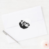 Pop Art Funny Chimpansee Hart Sticker (Envelop)