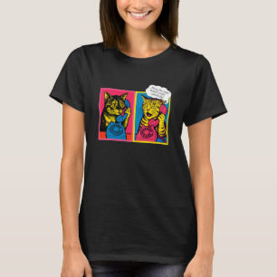 Pop Art geïnspireerde kat illustratie - Leuk Schat T-shirt