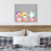 Pop Art Geishas Canvas Afdruk (Insitu (Slaapkamer))