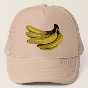 Pop Art Gele Banaan Grafisch Trucker Pet
