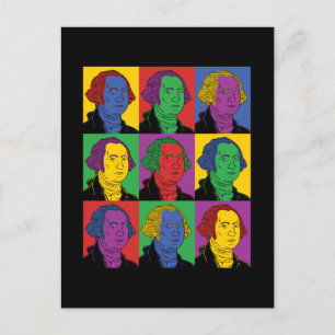 Pop Art George Washington Briefkaart