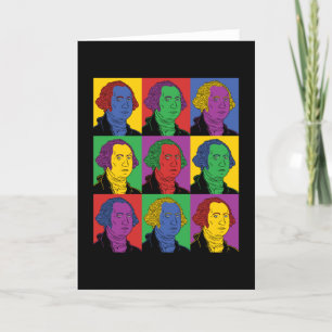Pop-art George Washington Kaart