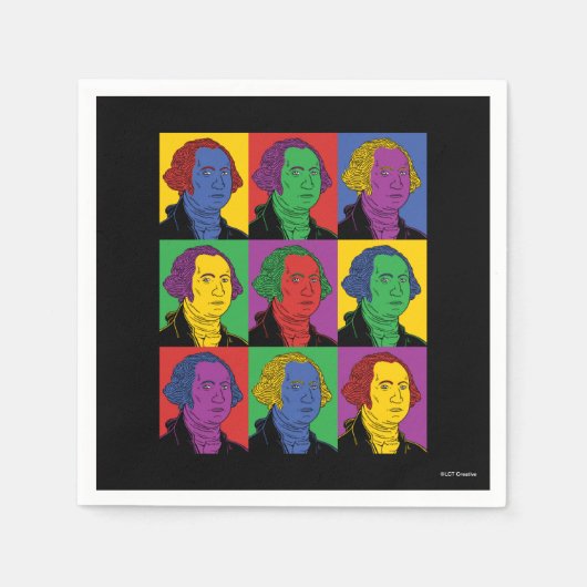 Pop Art George Washington Servet (Voorkant)