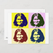 Pop Art Geronimo Briefkaart (Voorkant / Achterkant)