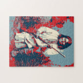 Pop Art Geronimo Indische Legendary Chief Legpuzzel (Horizontaal)
