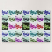 Pop Art Geronimo Indische Legendary Chief Legpuzzel (Horizontaal)